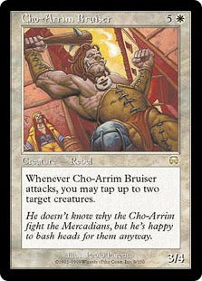 [009]【JP】【FOIL】チョー＝アリムの暴れ者/Cho-Arrim Bruiser【MMQ】[R][白]