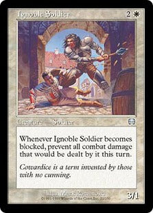 [022]【JP】下賤の兵士/Ignoble Soldier【MMQ】[U][白]