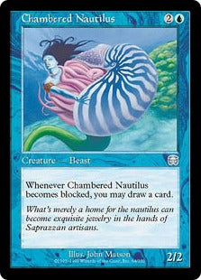 [064]【JP】【FOIL】オウムガイ/Chambered Nautilus【MMQ】[U][青]