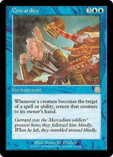 [070]【EN】【FOIL】卑怯/Cowardice【MMQ】[R][青]