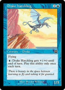 [076]【EN】【FOIL】ドレイクの雛/Drake Hatchling【MMQ】[C][青]