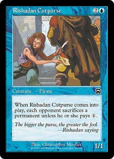 [093]【EN】【FOIL】リシャーダの巾着切り/Rishadan Cutpurse【MMQ】[C][青]