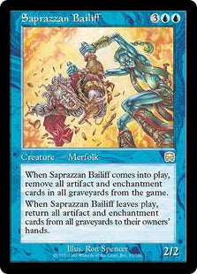 [097]【EN】【FOIL】サプラーツォの執行吏/Saprazzan Bailiff【MMQ】[R][青]