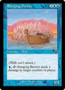 [107]【EN】【FOIL】有刺障壁/Stinging Barrier【MMQ】[C][青]