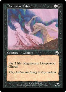 [131]【EN】ディープウッドの食屍鬼/Deepwood Ghoul【MMQ】[C][黒]