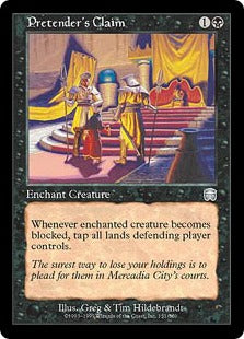 [151]【JP】【FOIL】詐称者の要求/Pretender's Claim【MMQ】[U][黒]