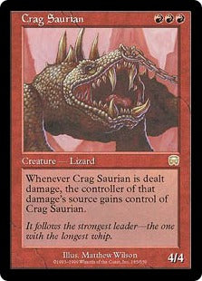 [185]【EN】【FOIL】岩山トカゲ/Crag Saurian【MMQ】[R][赤]
