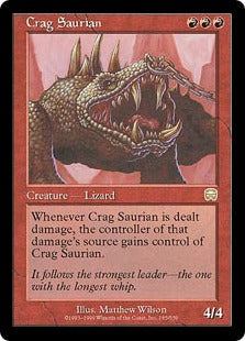 [185]【JP】【FOIL】岩山トカゲ/Crag Saurian【MMQ】[R][赤]