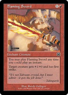 [190]【EN】燃えたつ剣/Flaming Sword【MMQ】[C][赤]