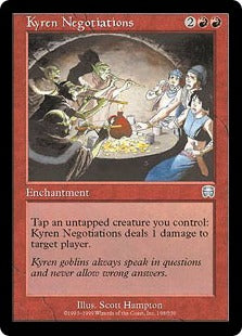 [198]【JP】【FOIL】カイレン式交渉/Kyren Negotiations【MMQ】[U][赤]