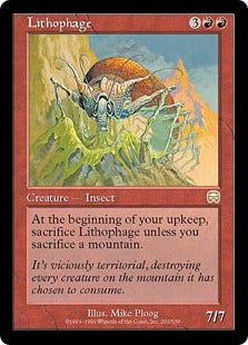[202]【EN】【FOIL】岩喰い怪虫/Lithophage【MMQ】[R][赤]