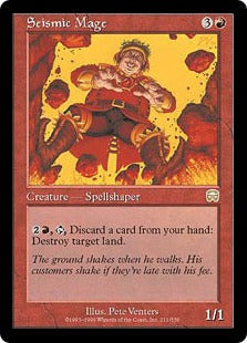 [211]【EN】【FOIL】地震の魔道士/Seismic Mage【MMQ】[R][赤]