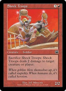 [212]【JP】【FOIL】突撃隊/Shock Troops【MMQ】[C][赤]