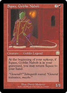 [214]【EN】【FOIL】ゴブリンの太守スクイー/Squee, Goblin Nabob【MMQ】[R][赤]