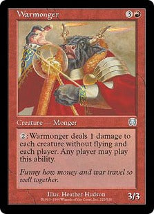 [225]【EN】【FOIL】戦争売り/Warmonger【MMQ】[U][赤]