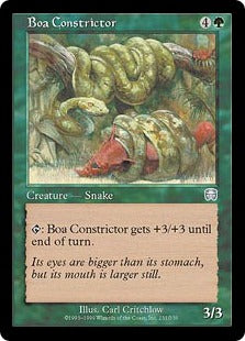 [231]【EN】【FOIL】締めつけるボア/Boa Constrictor【MMQ】[U][緑]
