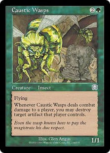 [234]【EN】【FOIL】腐食バチ/Caustic Wasps【MMQ】[U][緑]