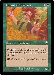 [239]【EN】【FOIL】ディープウッドの鼓手/Deepwood Drummer【MMQ】[C][緑]