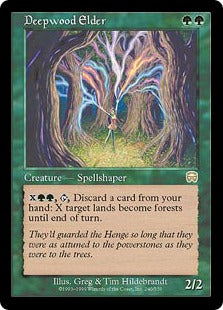 [240]【JP】ディープウッドの古老/Deepwood Elder【MMQ】[R][緑]
