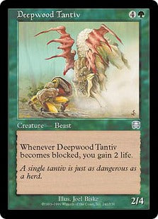 [241]【EN】【FOIL】ディープウッドのタンティブ/Deepwood Tantiv【MMQ】[U][緑]