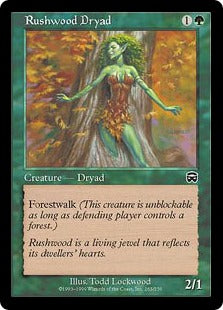 [263]【JP】【FOIL】ラッシュウッドのドライアド/Rushwood Dryad【MMQ】[C][緑]