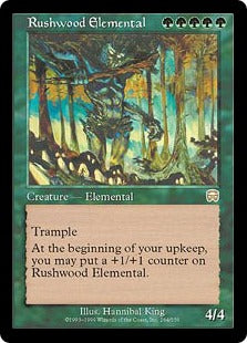 [264]【EN】【FOIL】ラッシュウッドの精霊/Rushwood Elemental【MMQ】[R][緑]