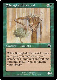 [269]【EN】シルバーグレイド峡谷の精霊/Silverglade Elemental【MMQ】[C][緑]
