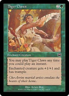 [279]【EN】【FOIL】虎のかぎ爪/Tiger Claws【MMQ】[C][緑]