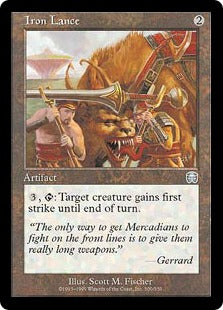 [300]【EN】【FOIL】鉄槍/Iron Lance【MMQ】[U][茶]