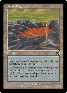 [322]【JP】【FOIL】泥炭の沼地/Peat Bog【MMQ】[C][土地]