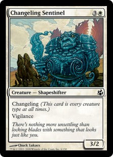 [006]【EN】【FOIL】変わり身の歩哨/Changeling Sentinel【MOR】[C][白]