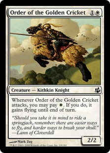 [019]【EN】【FOIL】黄金コオロギの騎士団/Order of the Golden Cricket【MOR】[C][白]