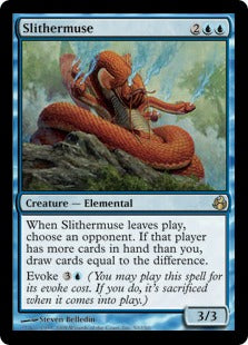 [050]【EN】【FOIL】這い耽り/Slithermuse【MOR】[R][青]