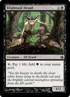 [059]【EN】【FOIL】病み土のドルイド/Blightsoil Druid【MOR】[C][黒]