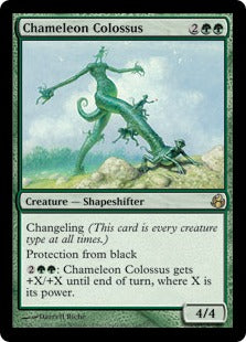 [116]【EN】【FOIL】カメレオンの巨像/Chameleon Colossus【MOR】[R][緑]