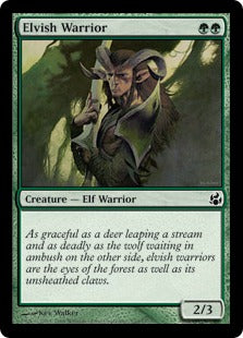 [120]【EN】エルフの戦士/Elvish Warrior【MOR】[C][緑]