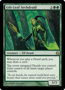 [124]【EN】【FOIL】光り葉の大ドルイド/Gilt-Leaf Archdruid【MOR】[R][緑]