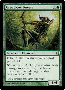 [125]【EN】【FOIL】巨弓の大御所/Greatbow Doyen【MOR】[R][緑]