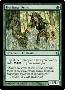 [126]【EN】【FOIL】遺産のドルイド/Heritage Druid【MOR】[U][緑]