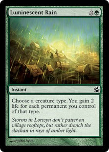 [129]【EN】【FOIL】発光する雨/Luminescent Rain【MOR】[C][緑]