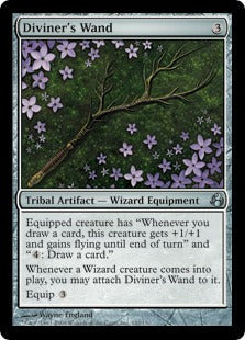 [142]【EN】【FOIL】預言者の杖/Diviner's Wand【MOR】[U][茶]