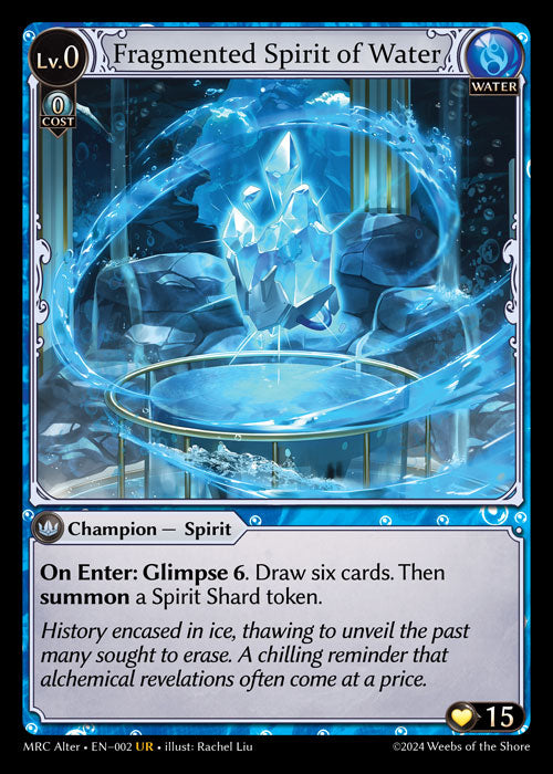 [002]【EN】【FOIL】Fragmented Spirit of Water【MRCAlter】[UR][Water]