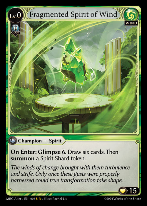 [003]【EN】Fragmented Spirit of Wind【MRCAlter】[UR][Wind]