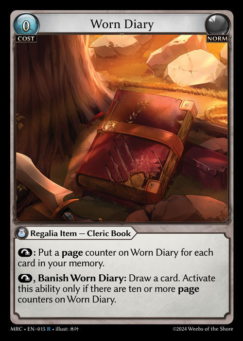 [015]【EN】【FOIL】Worn Diary【MRC】[R][Norm]