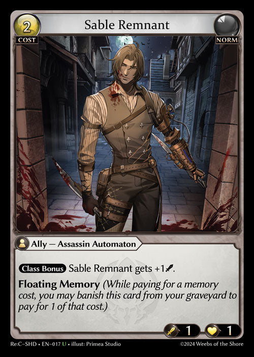 [017]【EN】Sable Remnant【ReCSHD】[U][Norm]