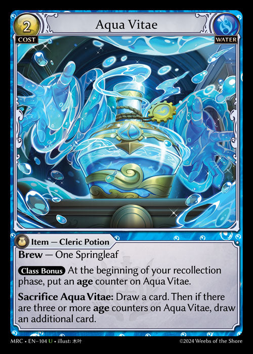 [104]【EN】【FOIL】Aqua Vitae【MRC】[U][Water]