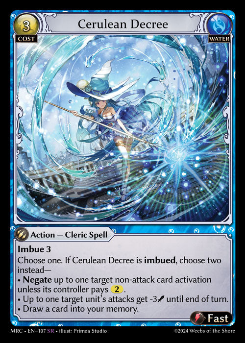[107]【EN】【FOIL】Cerulean Decree【MRC】[SR][Water]