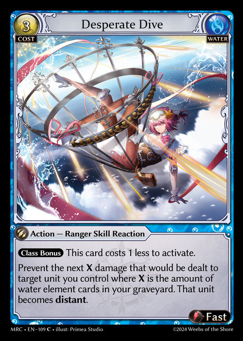 [109]【EN】【FOIL】Desperate Dive【MRC】[C][Water]