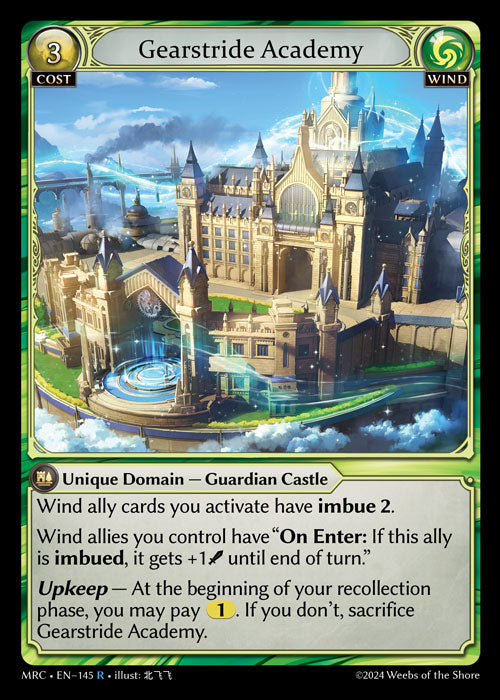 [145]【EN】【FOIL】Gearstride Academy【MRC】[R][Wind]