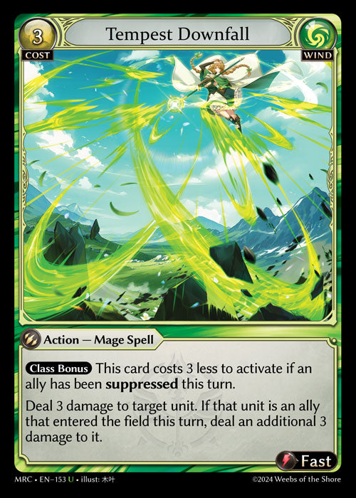 [153]【EN】Tempest Downfall【MRC】[U][Wind]